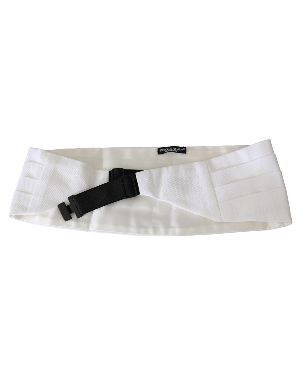 Dolce & Gabbana Black Waist Belt Cotton Cummerbund for men