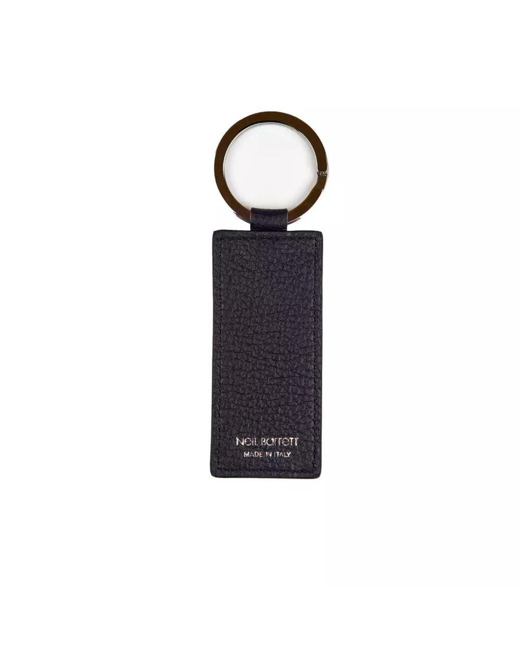 Neil Barrett Blue Leather Keychain for men