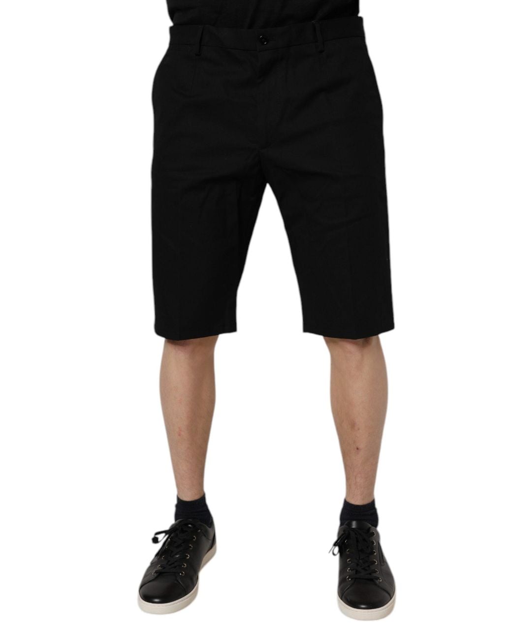 Dolce & Gabbana Black Tailored Shorts Classic Design for men