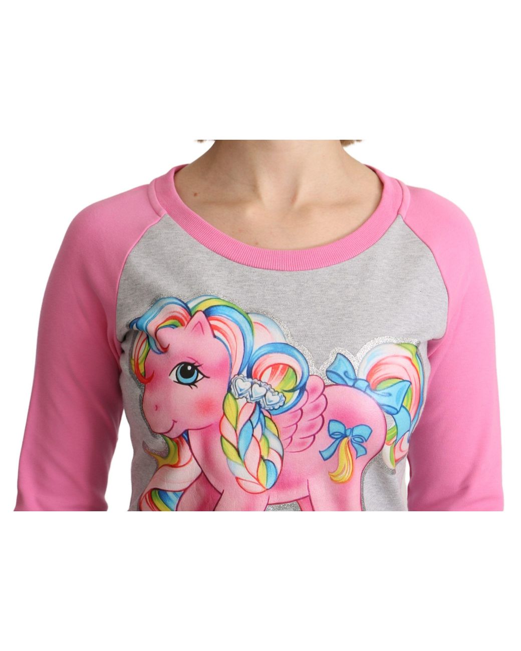 Moschino Black My Little Pony Top Sweater Dress Cotton