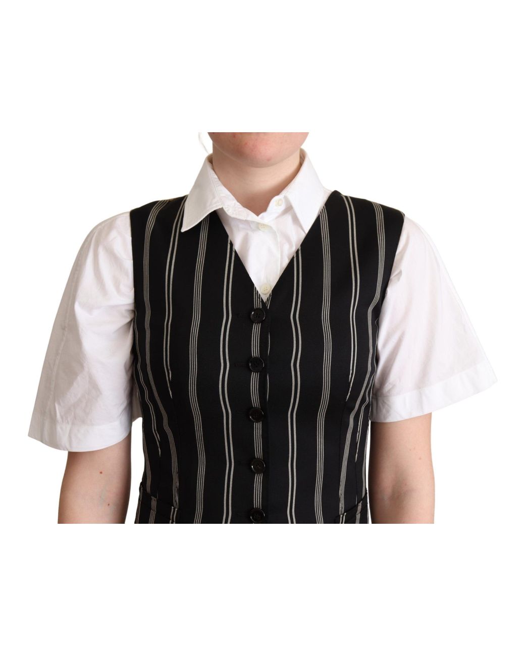 Dolce & Gabbana Black Chic Leopard Print Waistcoat
