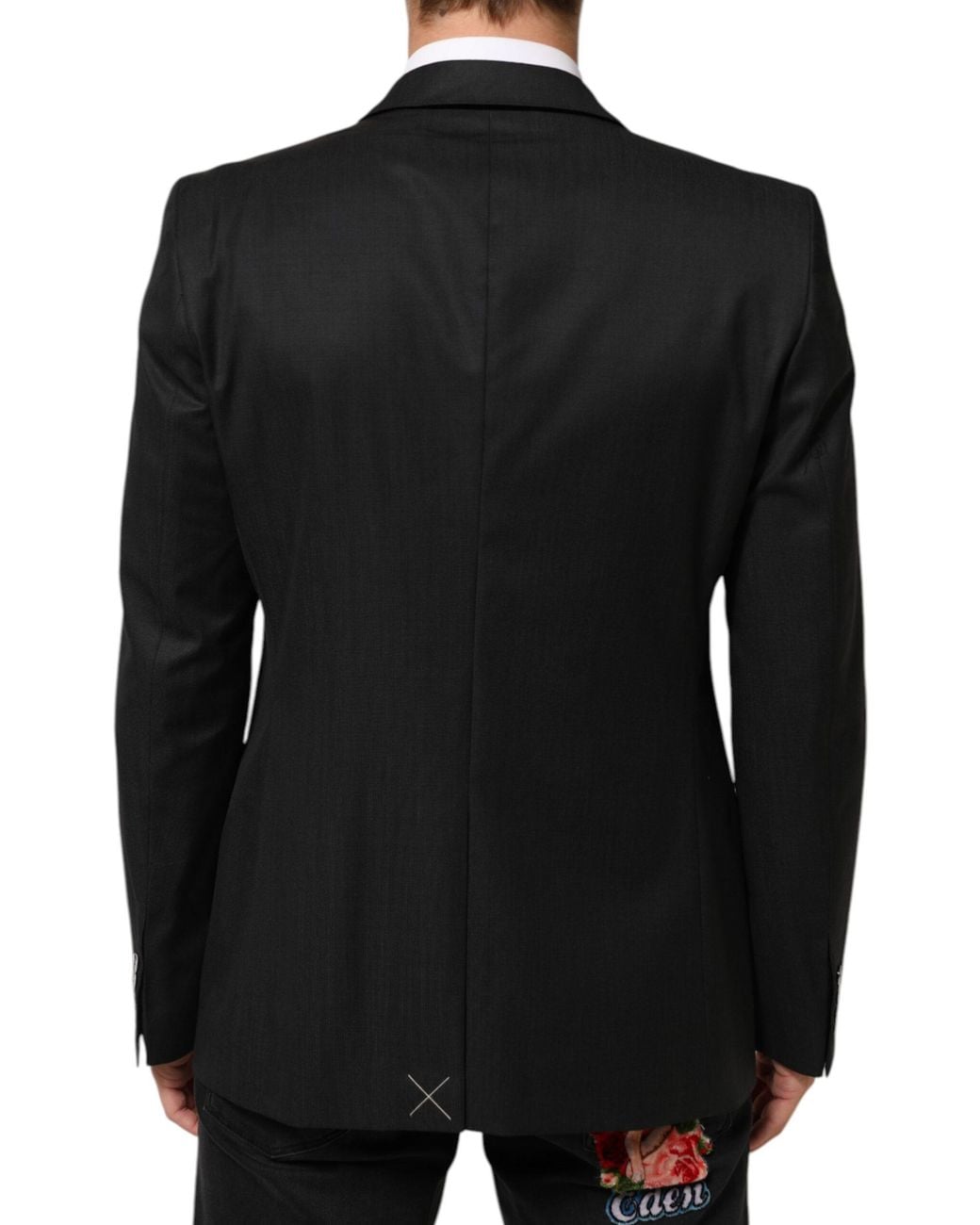 Dolce & Gabbana Black Single Breasted Coat Martini Blazer for men