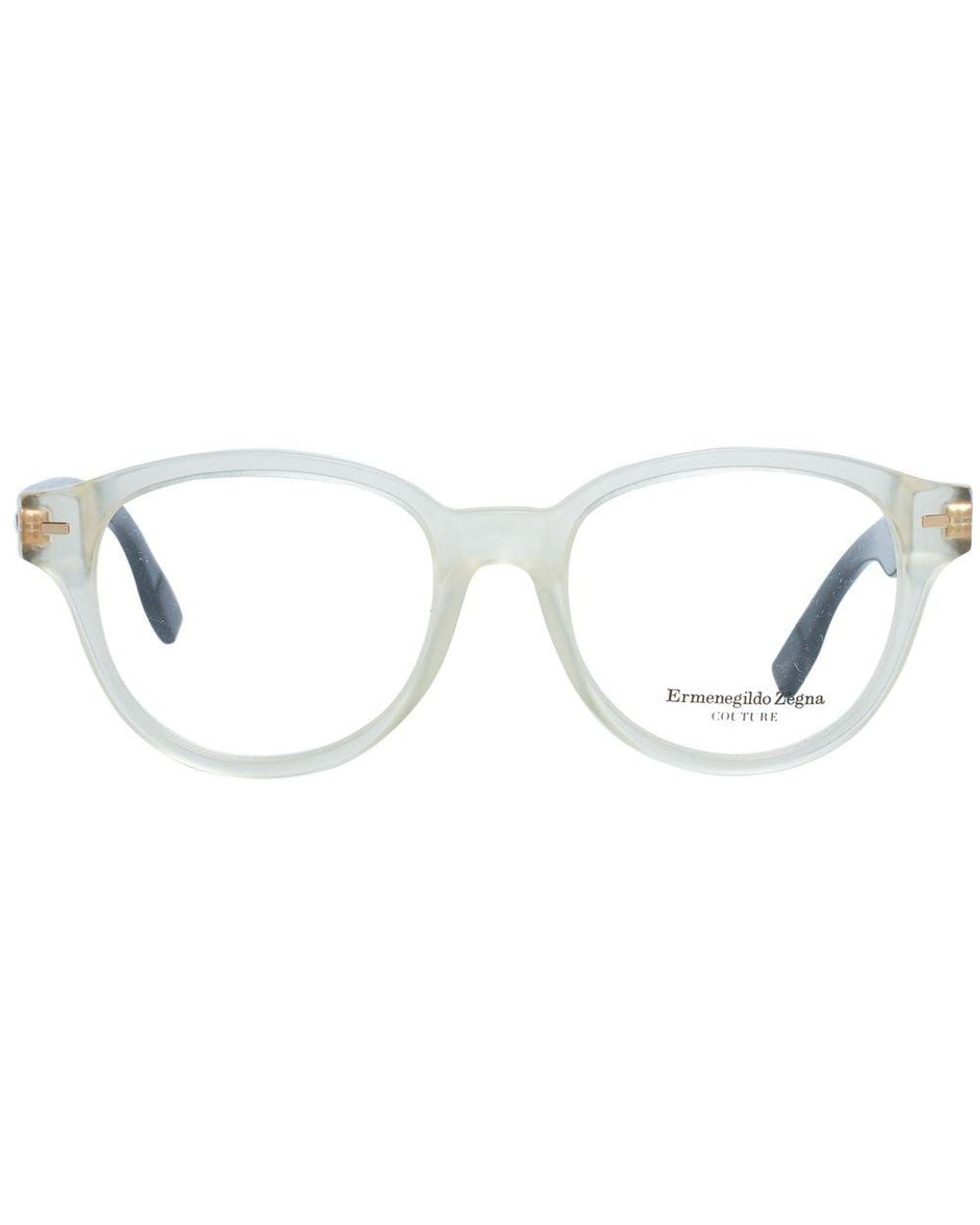 Zegna Metallic Transparent Frames for men