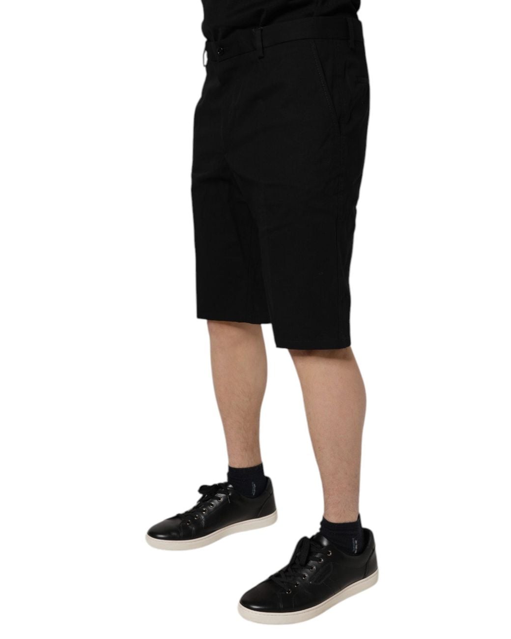 Dolce & Gabbana Black Tailored Shorts Classic Design for men