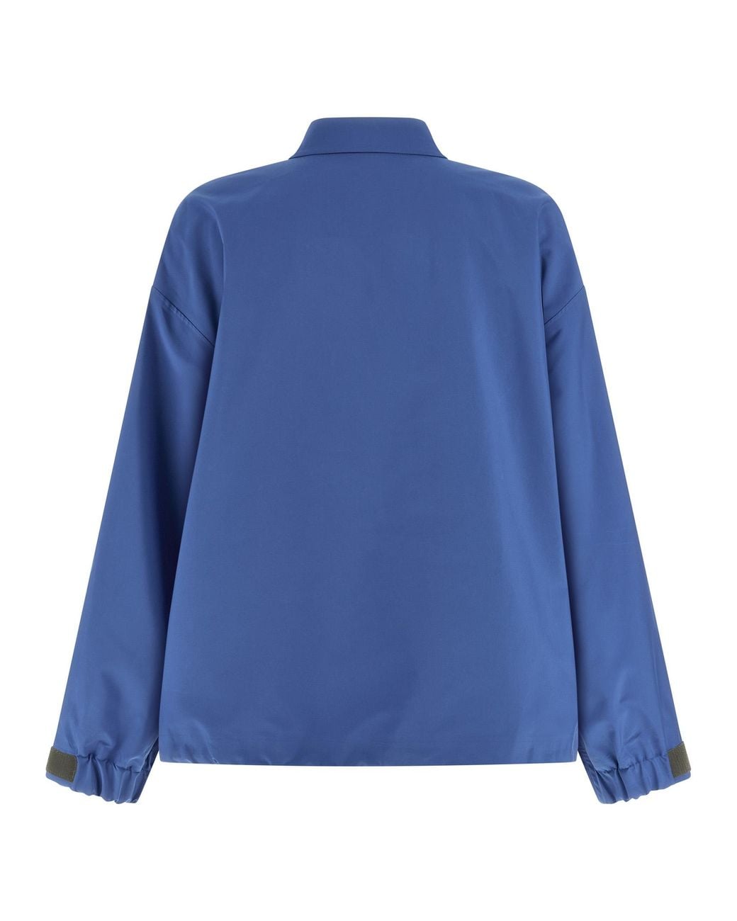 Miu Miu Blue Recycled Polyester Shell Jacket