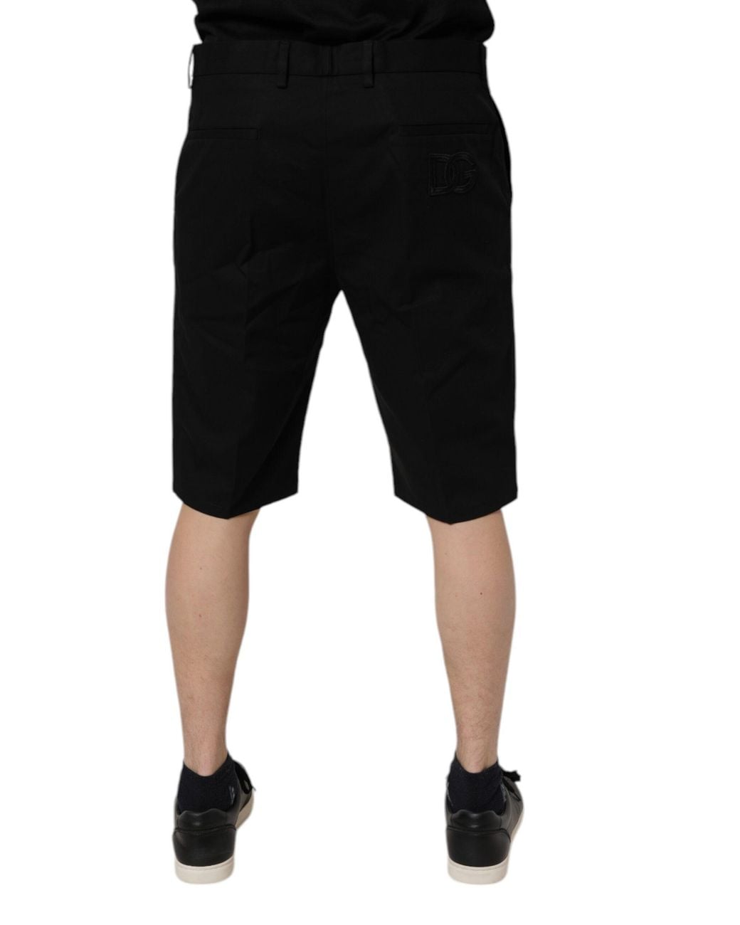 Dolce & Gabbana Black Tailored Shorts Classic Design for men