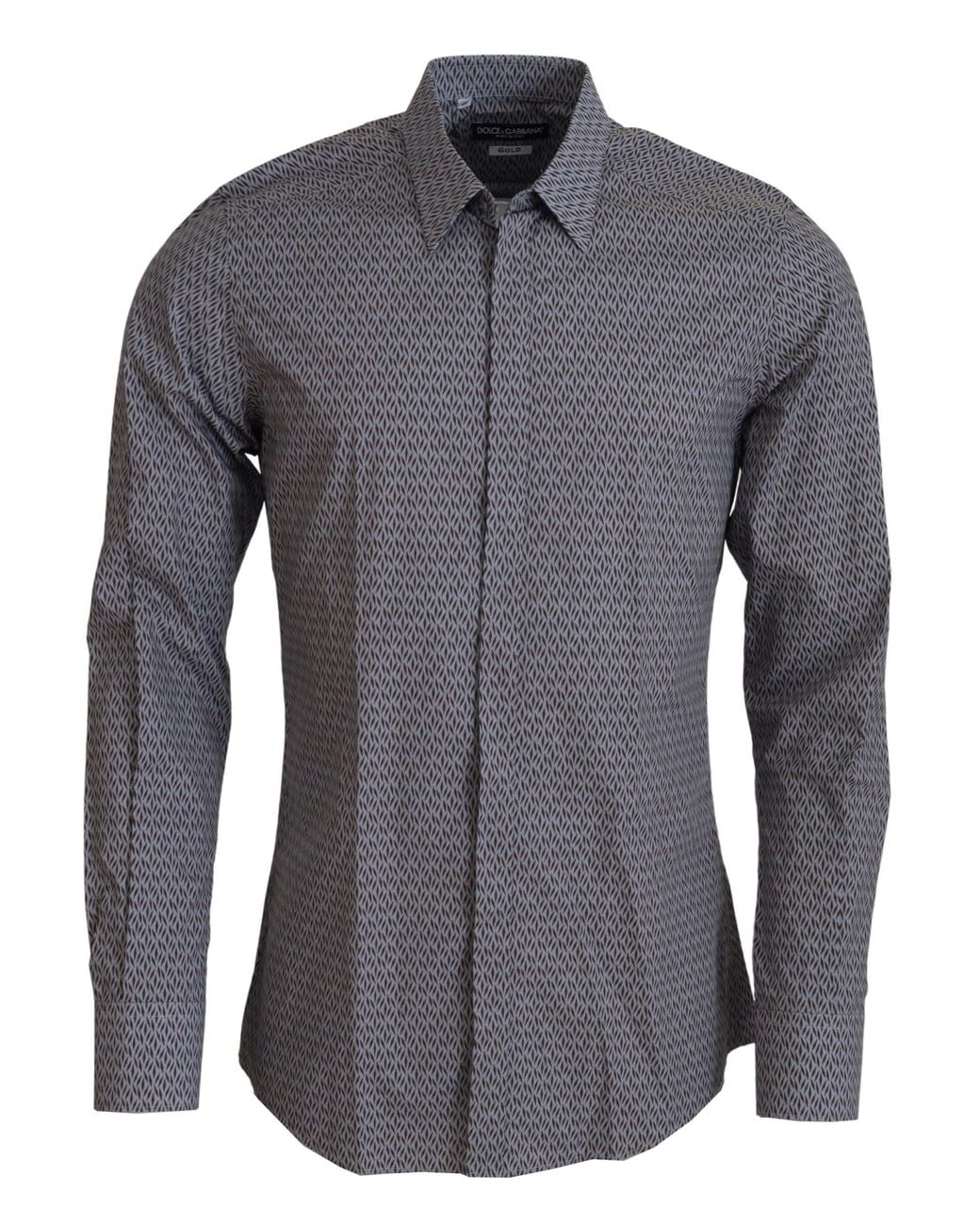 Dolce & Gabbana Black Slim Fit Dress Formal Shirt Cotton for men