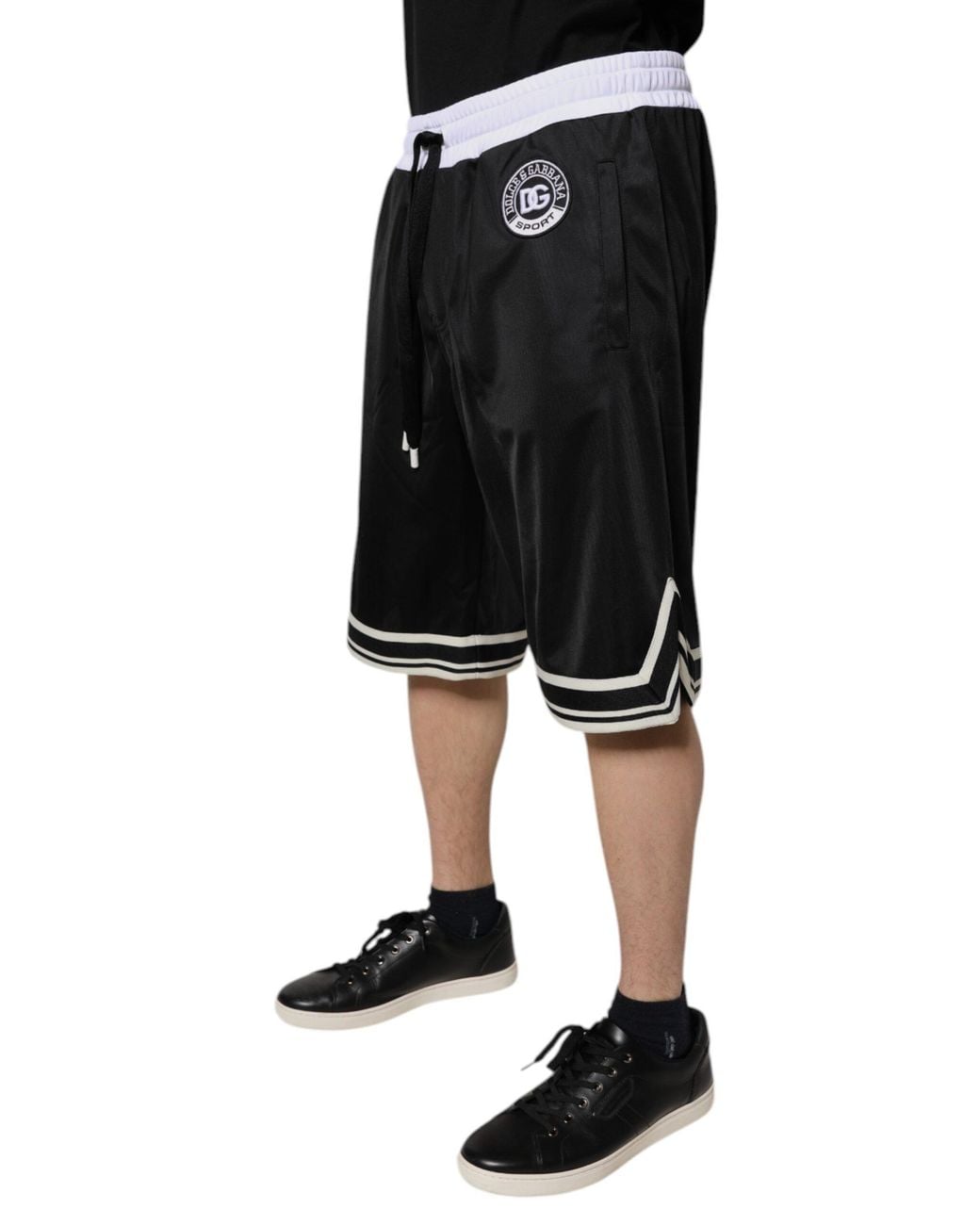 Dolce & Gabbana Black Sport Shorts for men
