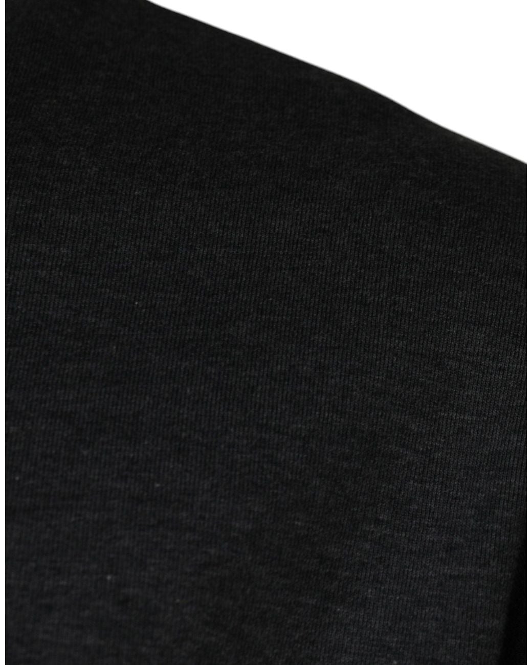 Dolce & Gabbana Black Camouflage Crew Neck T-Shirt for men