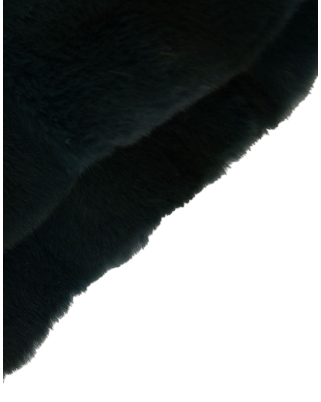 Dolce & Gabbana Black Weasel Fur Whole Head Wrap Hat