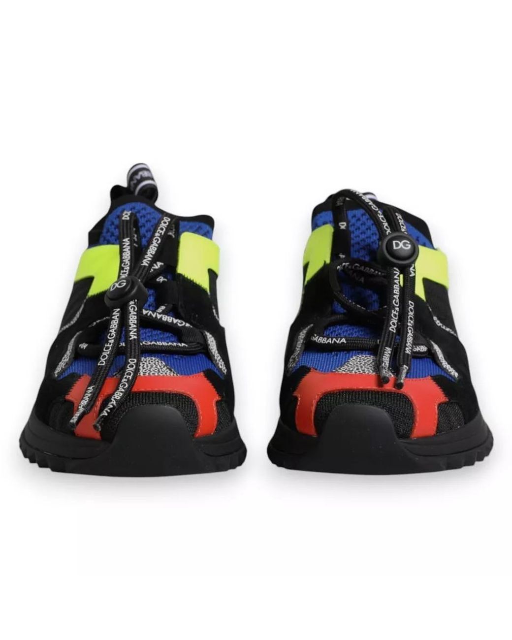 Dolce & Gabbana Black Mesh Sorrento Trekking Sneakers Shoes