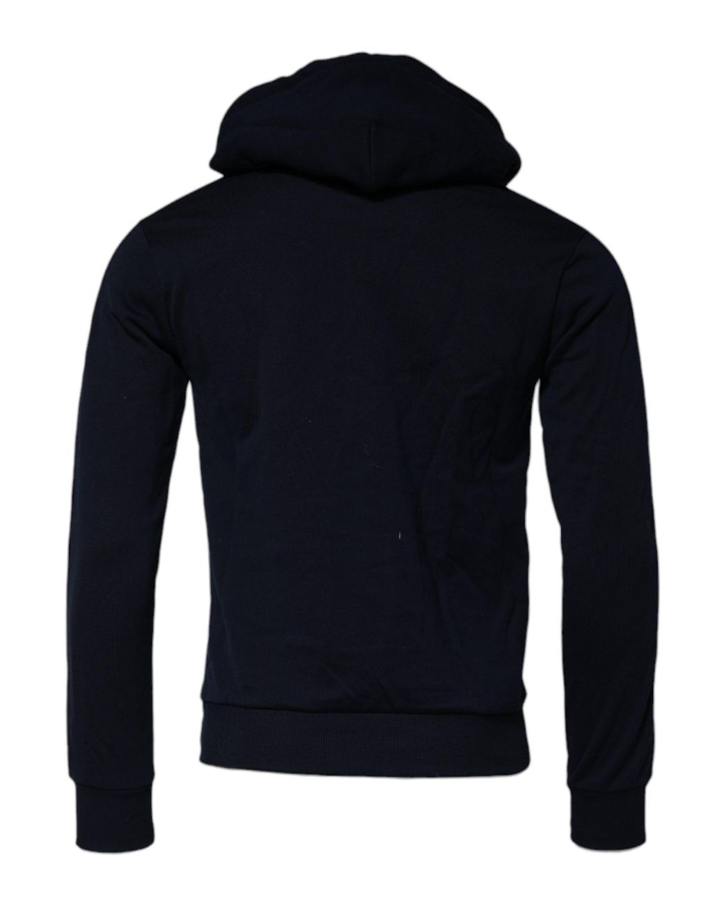 Dolce & Gabbana Blue Crown Cotton Hooded Sweatshirt Sweater for men
