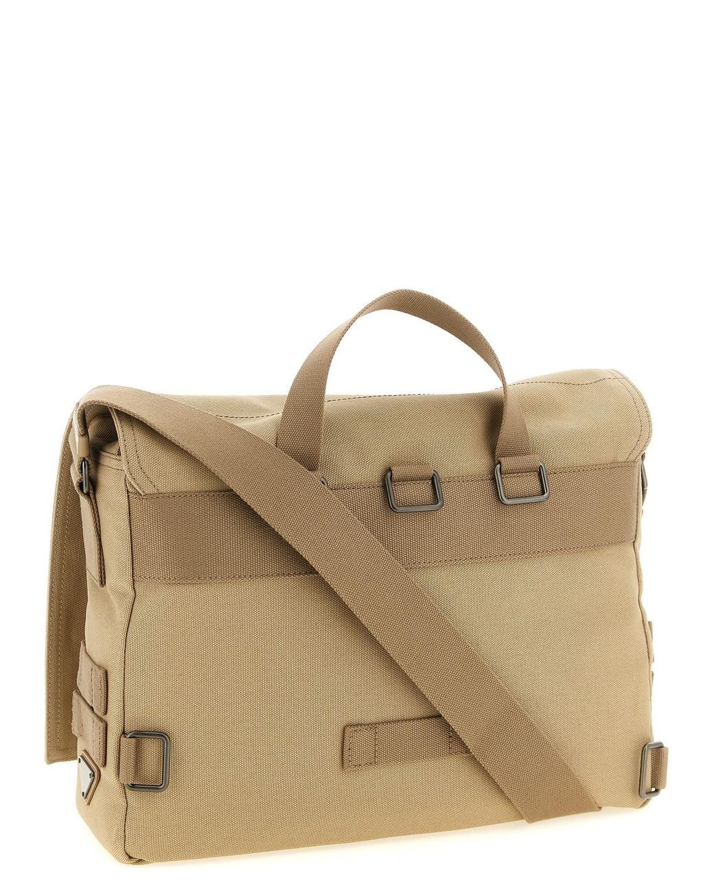 Prada Natural Cotton Crossbody Bag for men