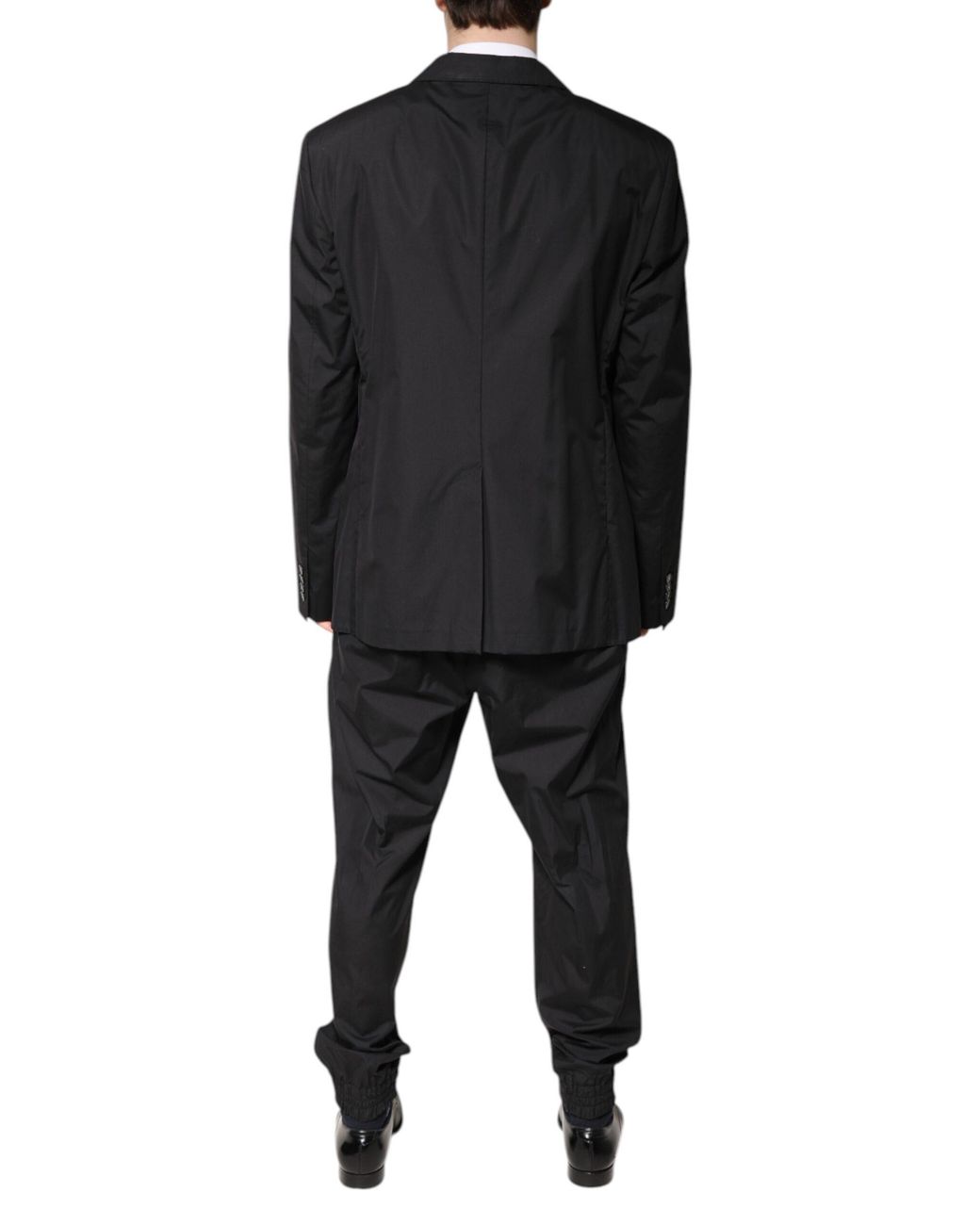 Dolce & Gabbana Black Cotton Single Breasted 2 Piece Suit for men