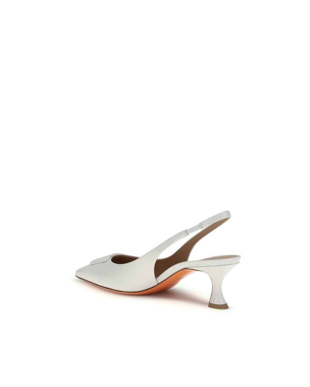 Santoni White Pumps