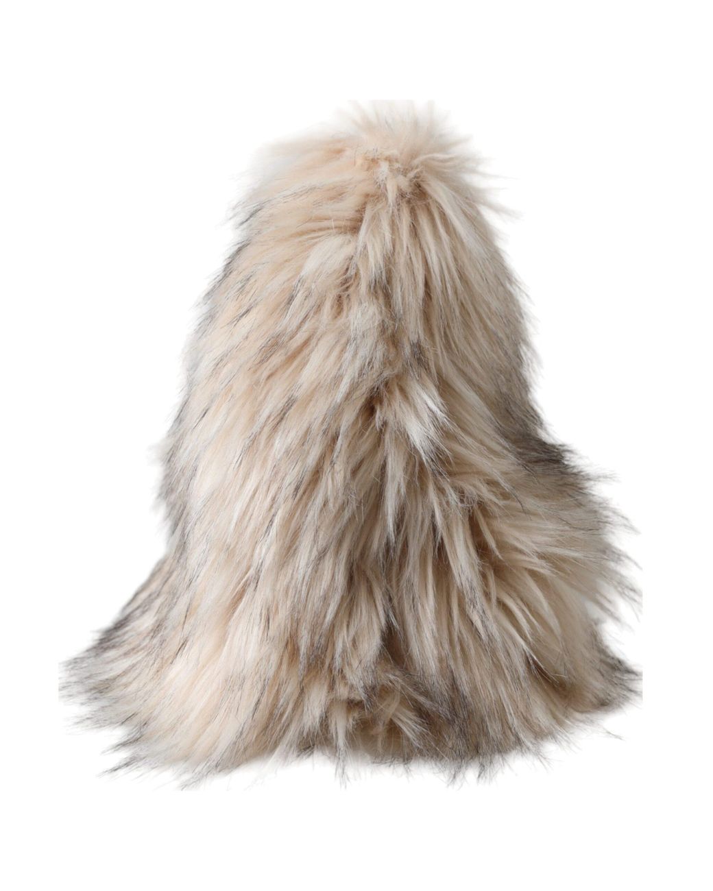 Dolce & Gabbana Natural Acrylic Fur Bucket Hat