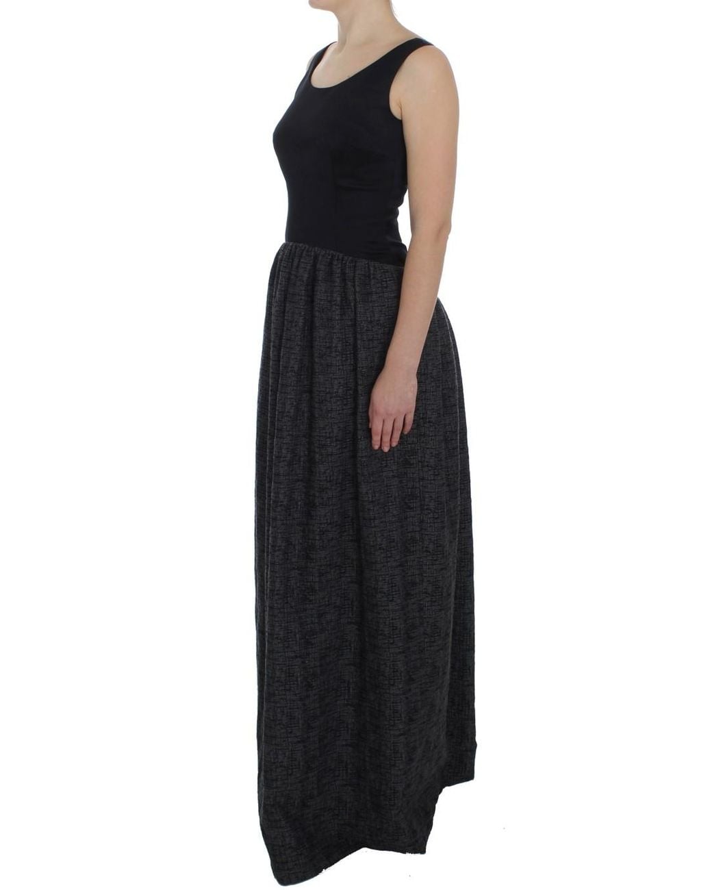 Dolce & Gabbana Black Sheath Gown Full Length Dress
