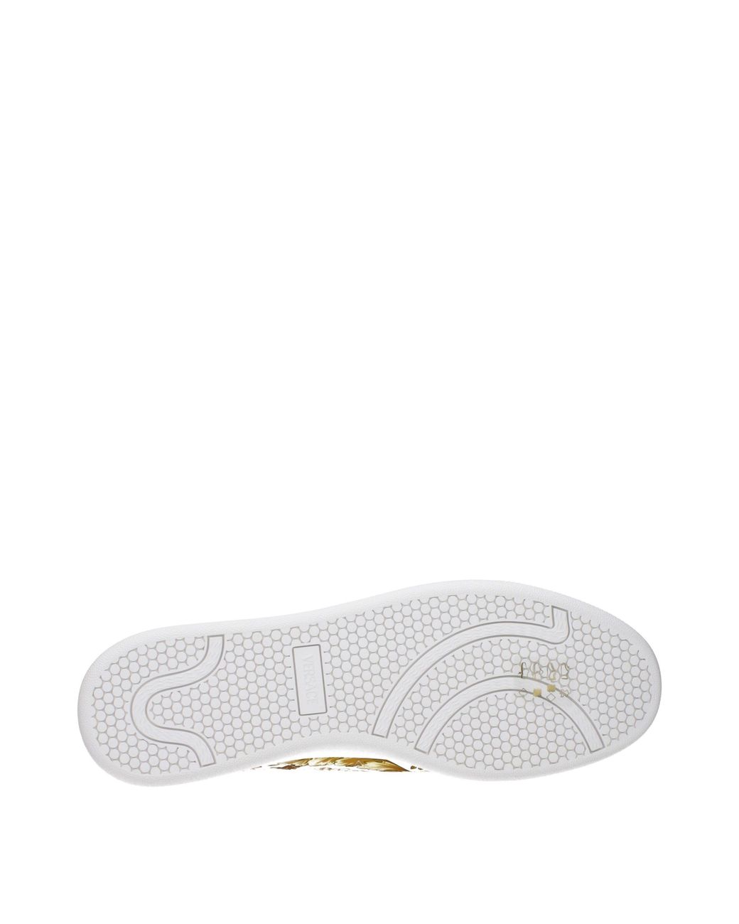 Versace Yellow Leather Sneakers for men