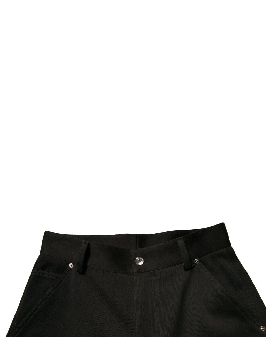 Dolce & Gabbana Black Cotton Mid Waist Cropped Pants for men