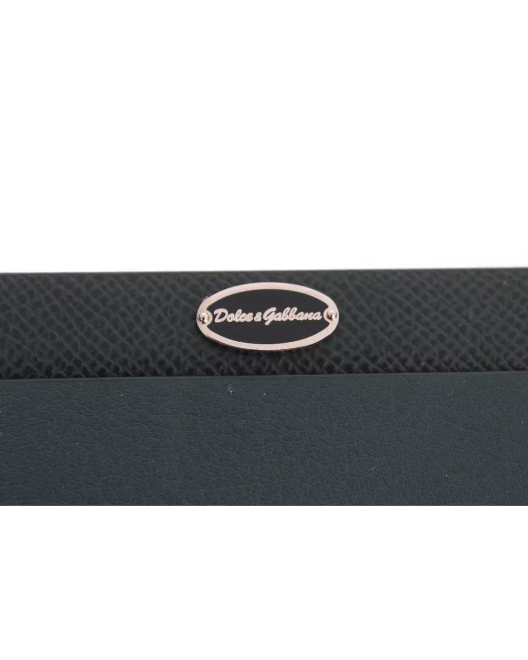 Dolce & Gabbana Green Leather Mouse Pad