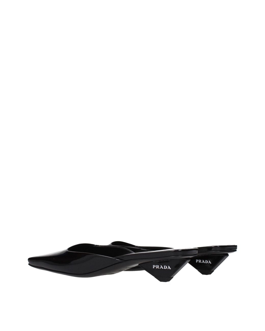 Prada Black Sandals Patent Leather