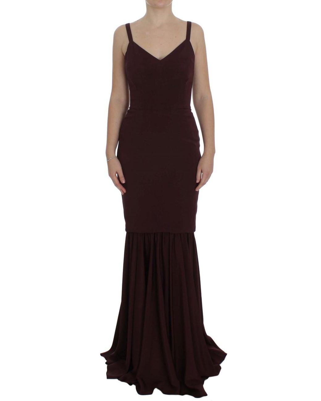 Dolce & Gabbana Black Stretch Full Length Sheath Dress