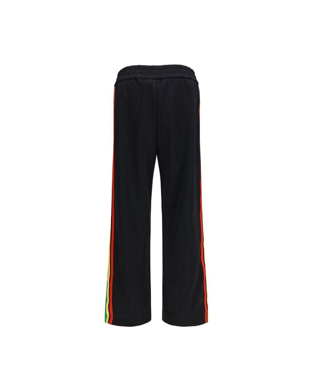 Palm Angels Black Polyester Athletic Pants for men