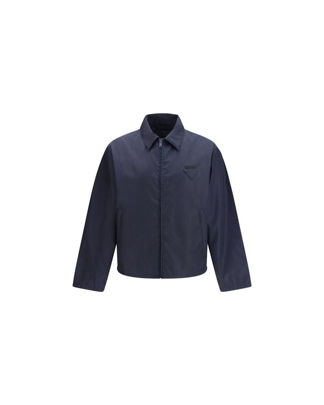 Prada Blue Nylon Shell Jacket for men