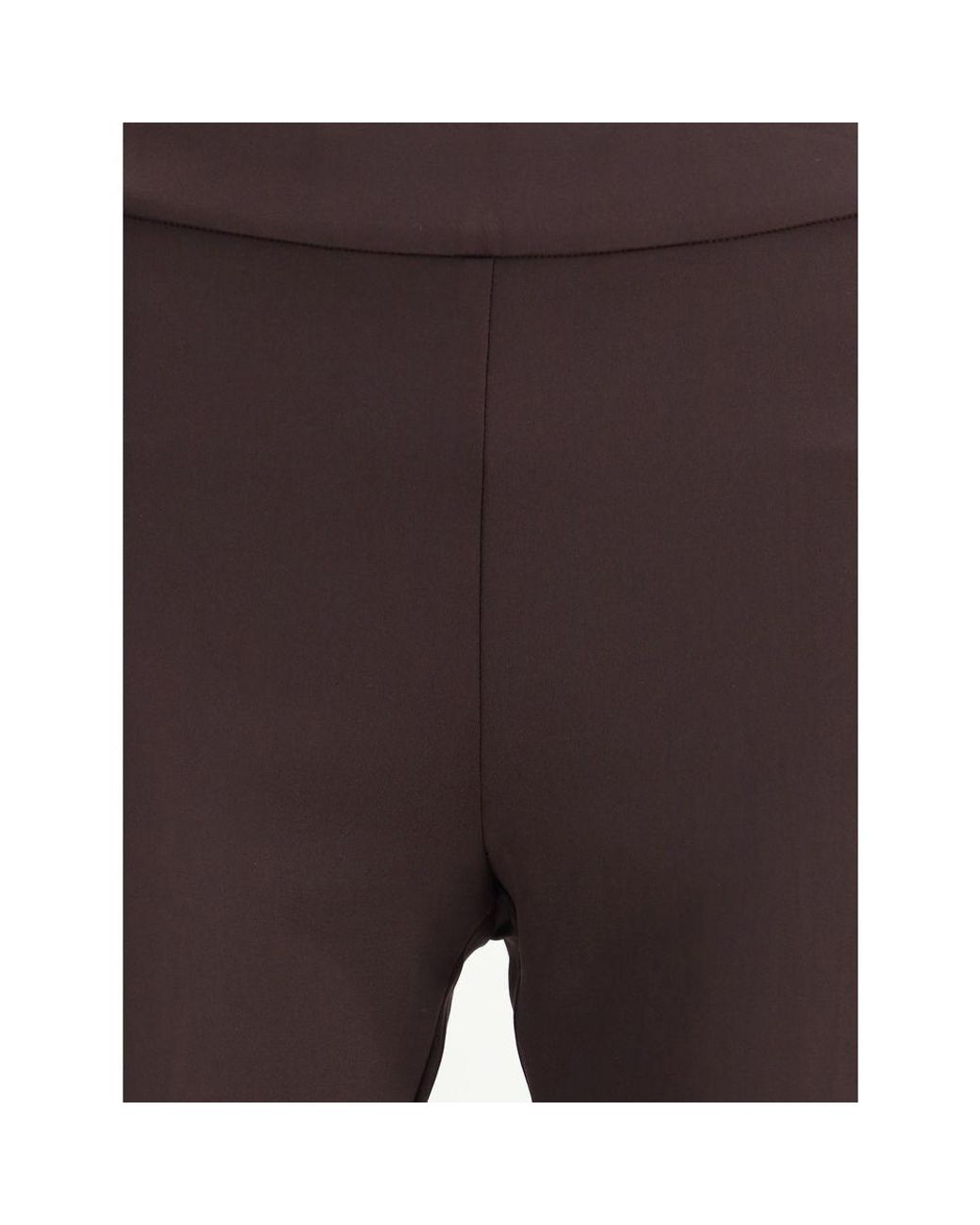 Avenue Montaigne Brown Elastane Flared Pants