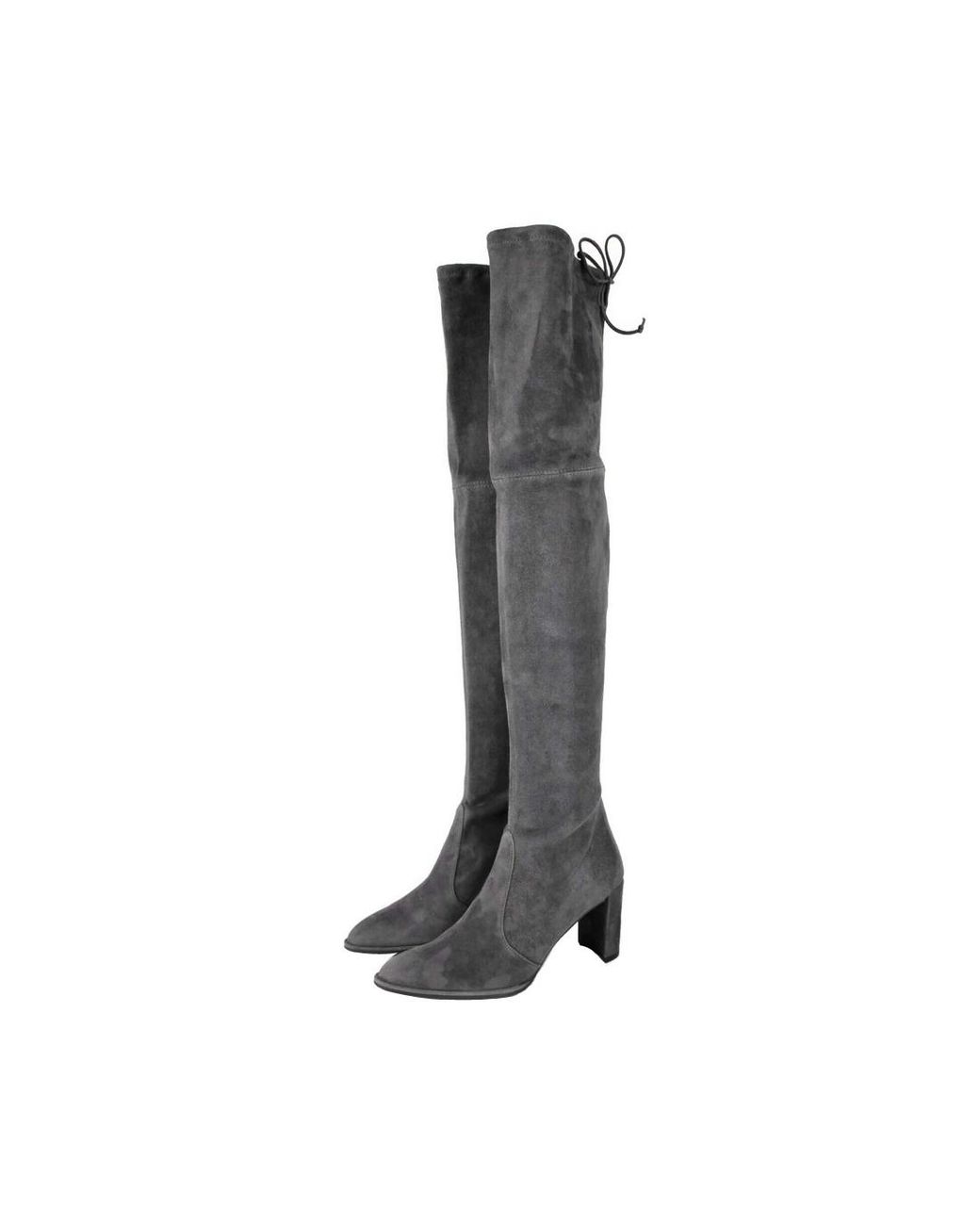 Stuart Weitzman Black Landmark Suede Over-the-knee Boot