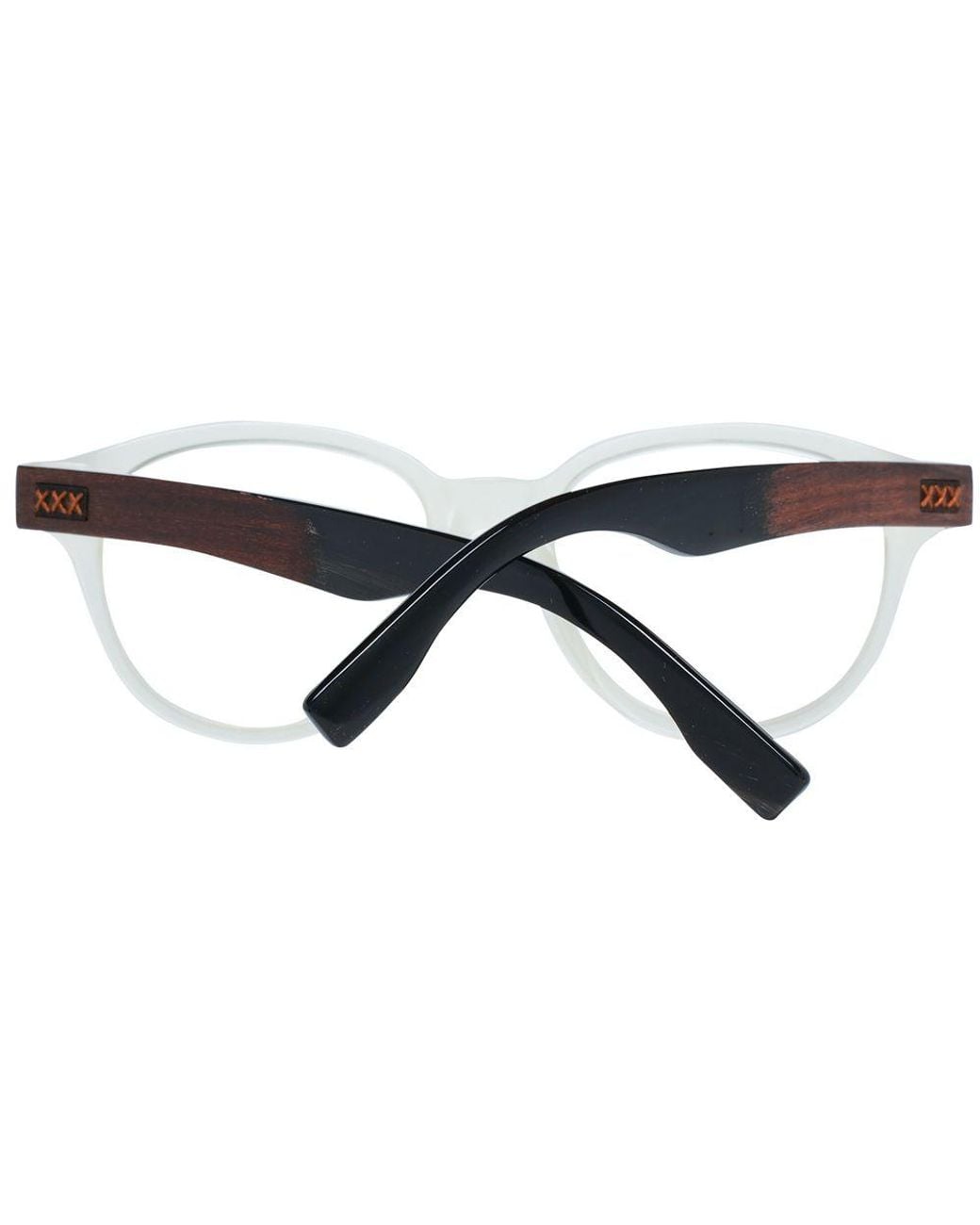 Zegna Metallic Transparent Frames for men