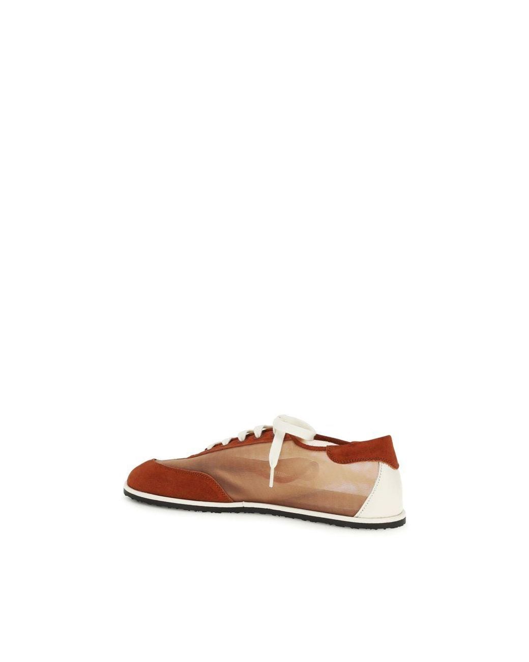Dear Frances Brown Polyester Low Top Sneakers