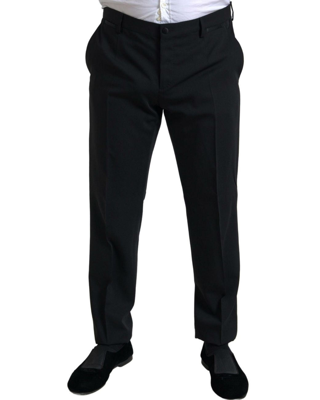 Dolce & Gabbana Black 2 Piece Single Breasted Martini Suit for men