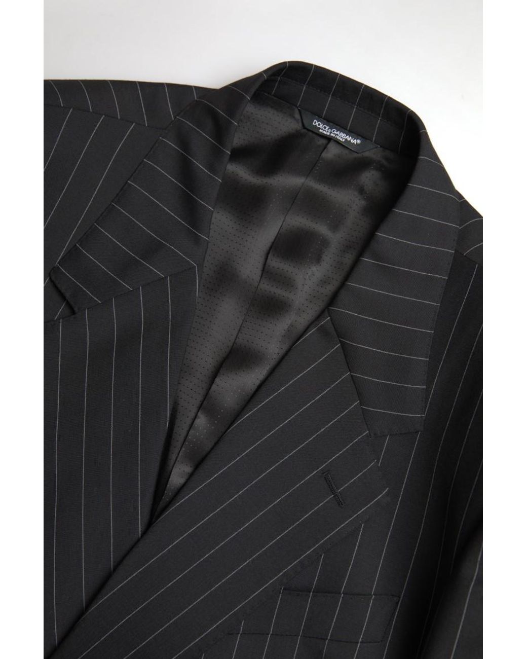 Dolce & Gabbana Blue Stripe Single Breasted Sicilia Blazer for men
