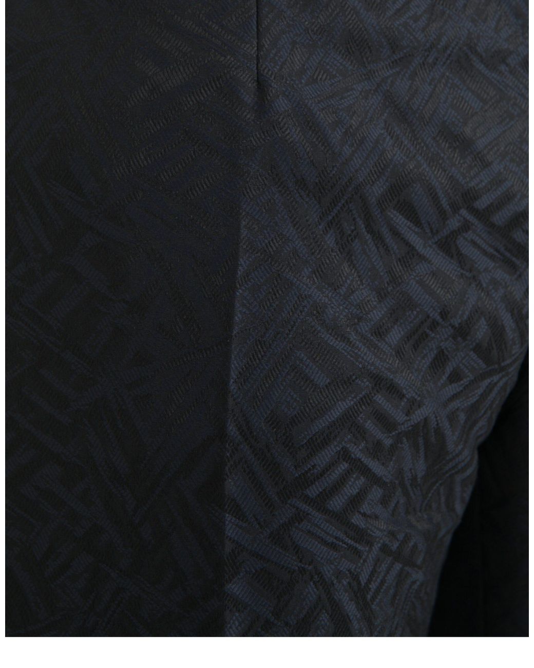 Dolce & Gabbana Blue Brocade Wool Skinny Dress Pants for men