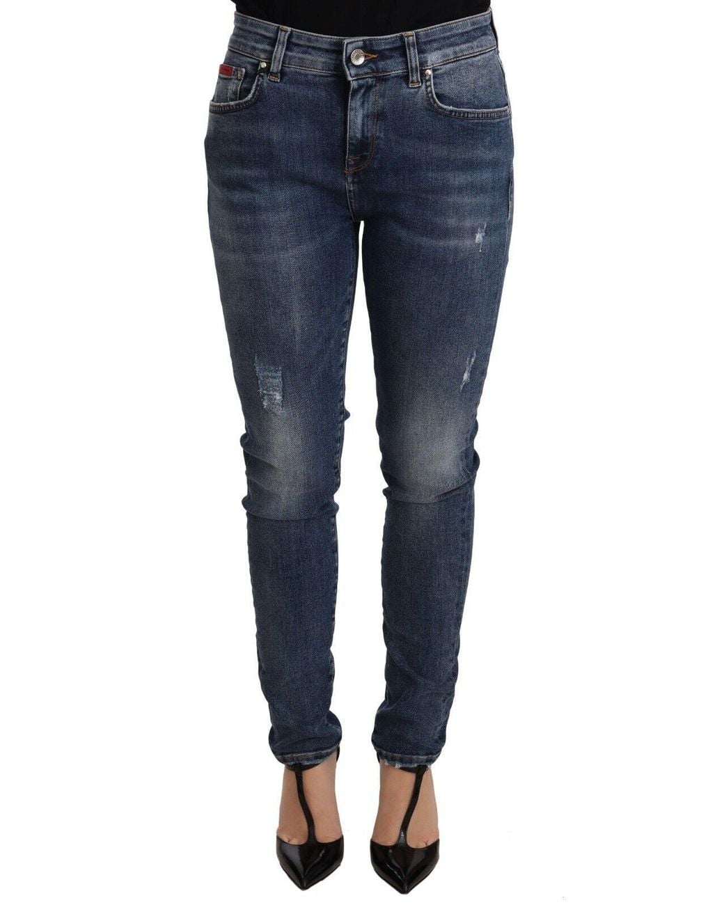 Dolce & Gabbana Dolce Gabbana Blue Wash Skinny Denim Cotton Stretch Jeans
