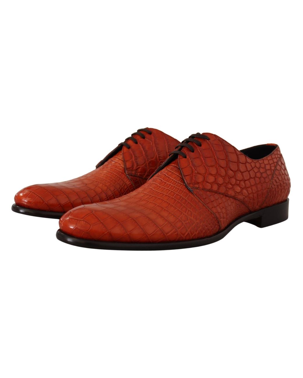 Dolce & Gabbana Exotic Leather Dress Derby Shoes in Red for Men | Lyst