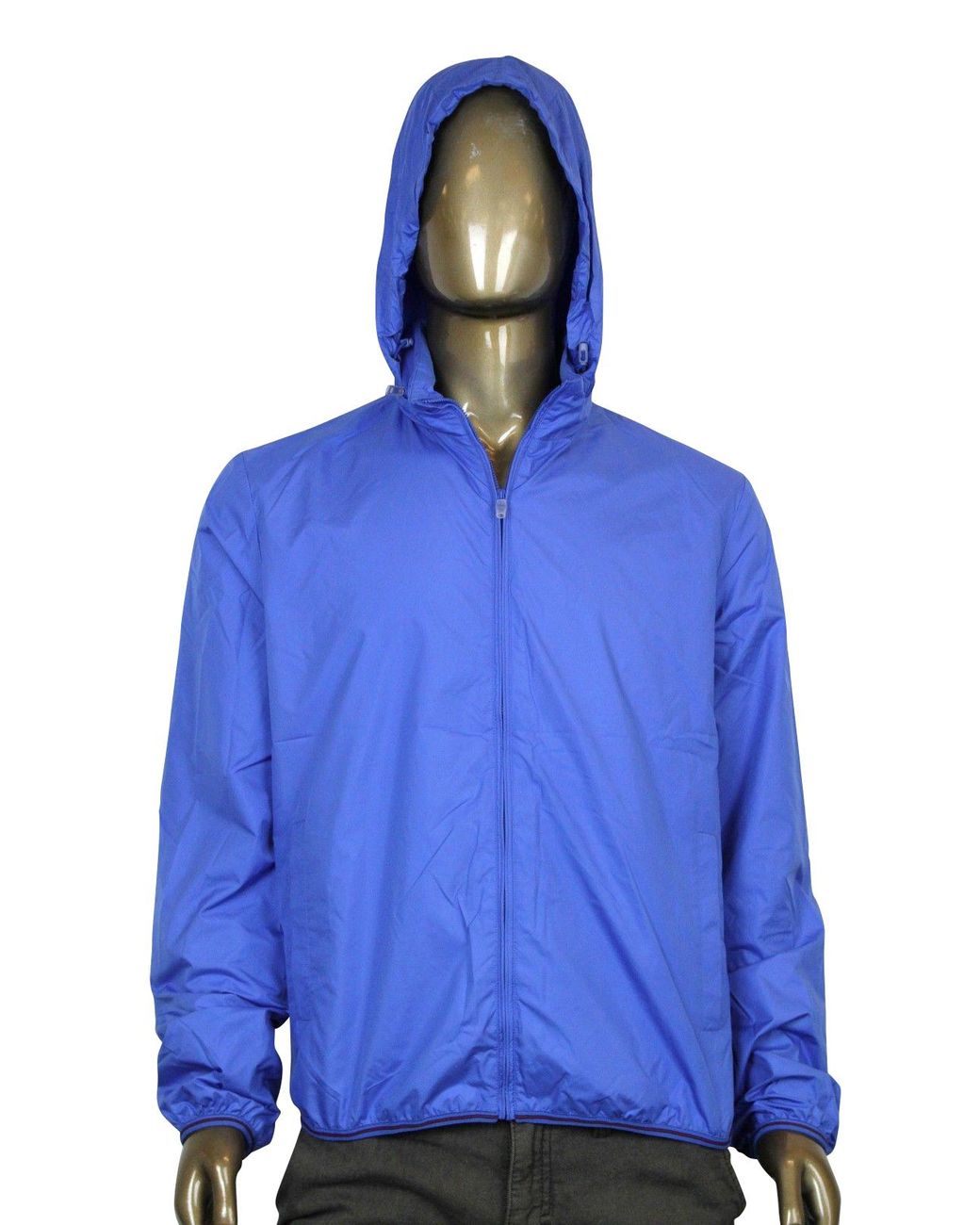 Gucci Blue Techno Polyester Windbreaker Jacket (G 56 Us 46) for men