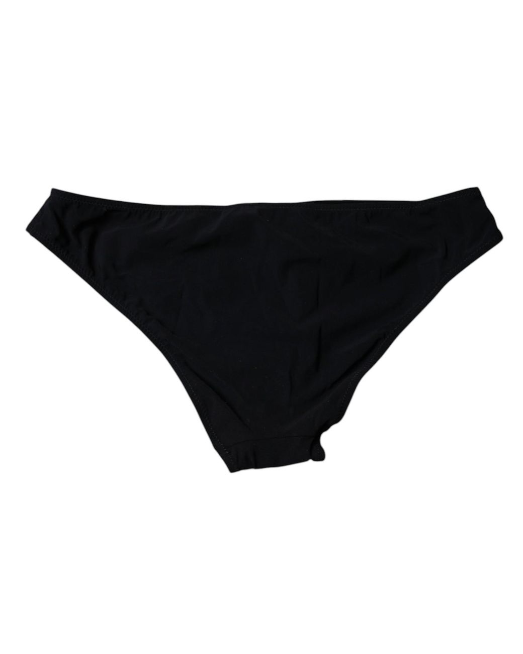 Dolce & Gabbana Black Nylon Stretch Mid Waist Panty Underwear