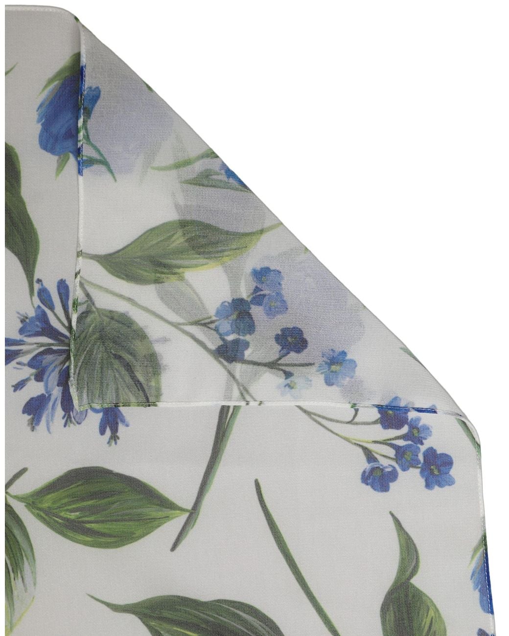 Dolce & Gabbana Gray Floral Polyester Stole Scarf