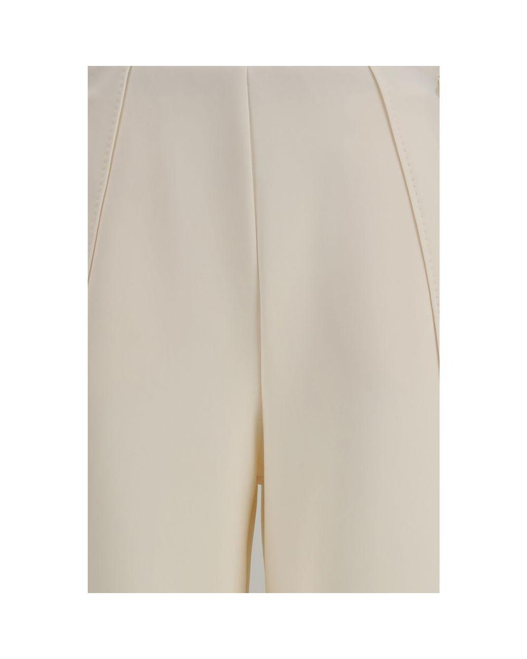 Max Mara Pure Natural Polyamide Flared Pants