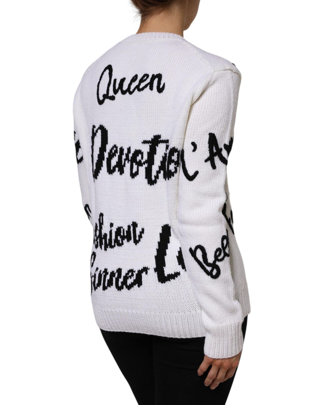 Dolce & Gabbana Gray Wool Knit Crew Neck Pullover Sweater