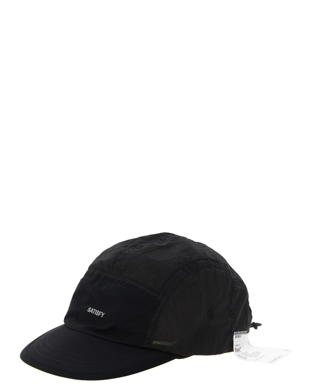 Satisfy Black Polyamide Cap (Baseball Hat) for men