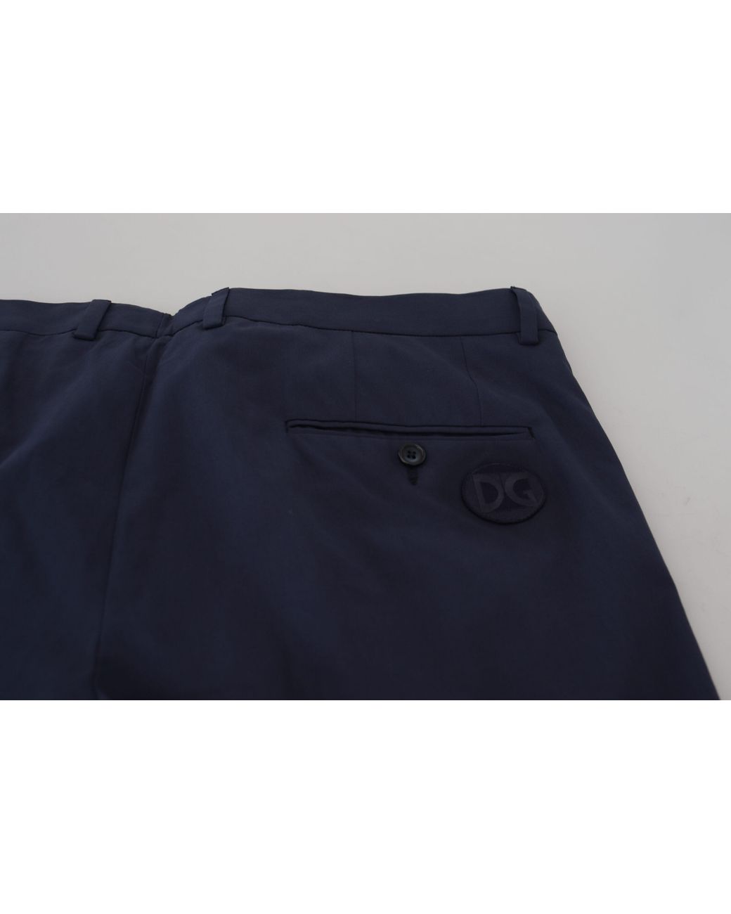 Dolce & Gabbana Blue Dark Cotton Chino Formal Pants for men