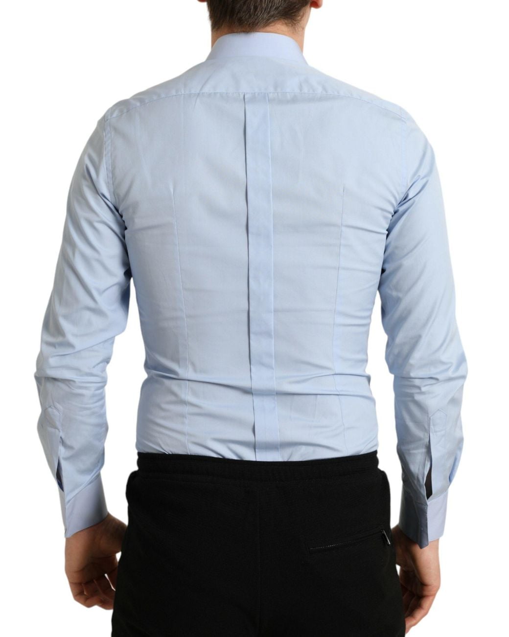 Dolce & Gabbana Blue Sky Cotton Formal Dress Shirt for men