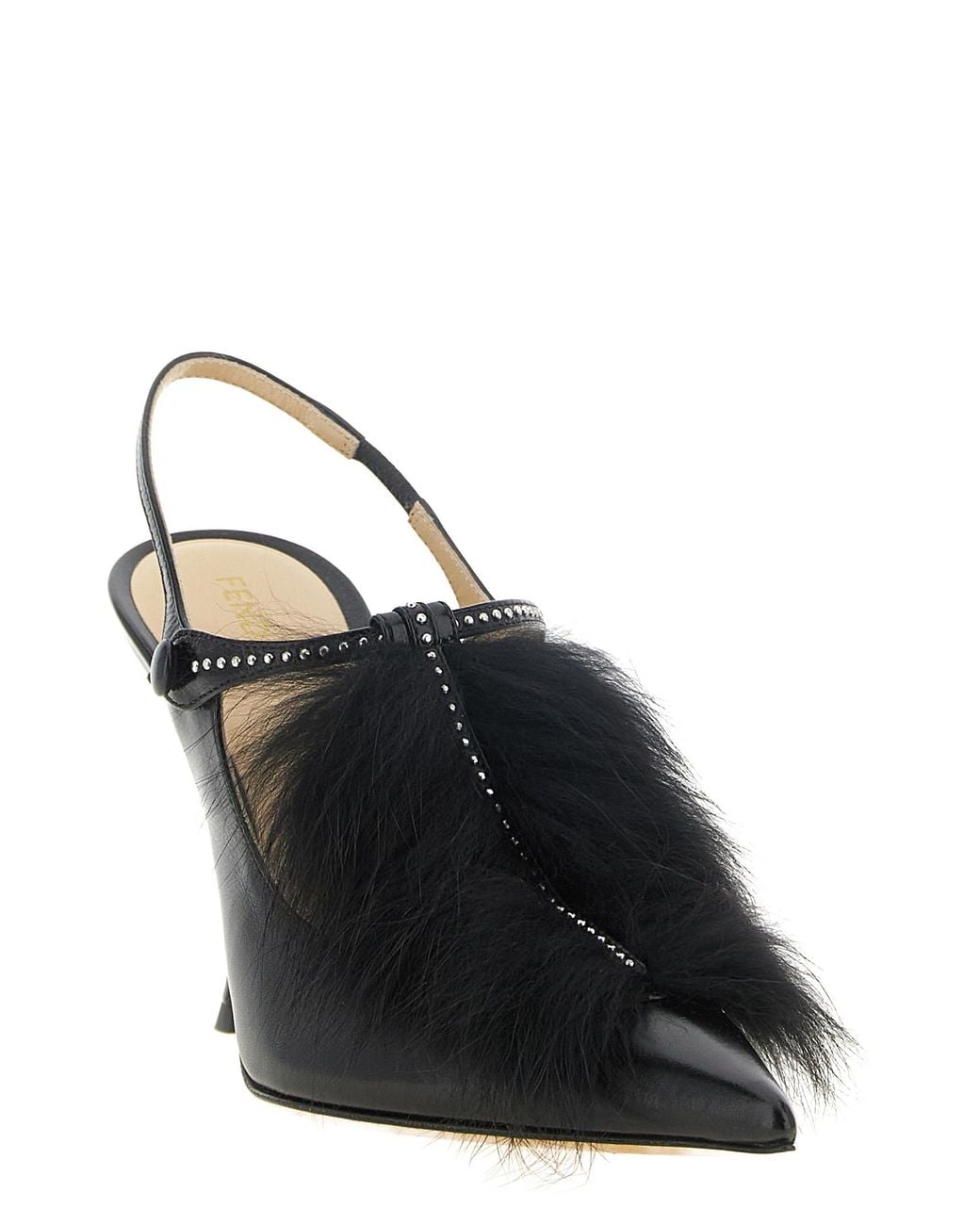 Fendi Black Calfskin High Heel Pumps