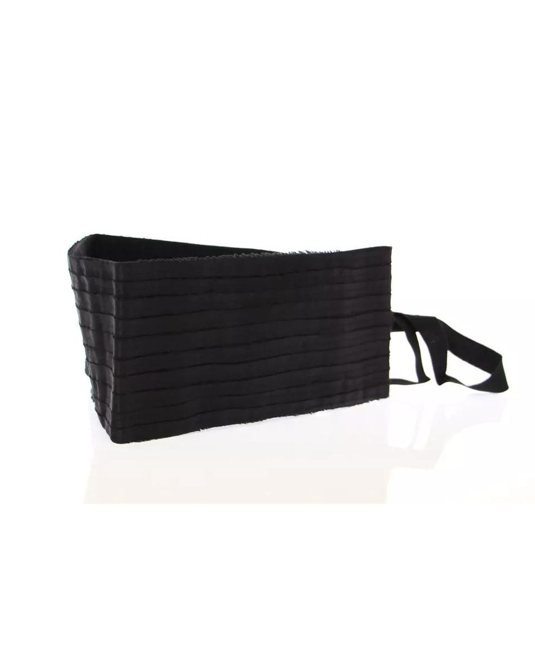Dolce & Gabbana Black Silk Waist Cummerbund