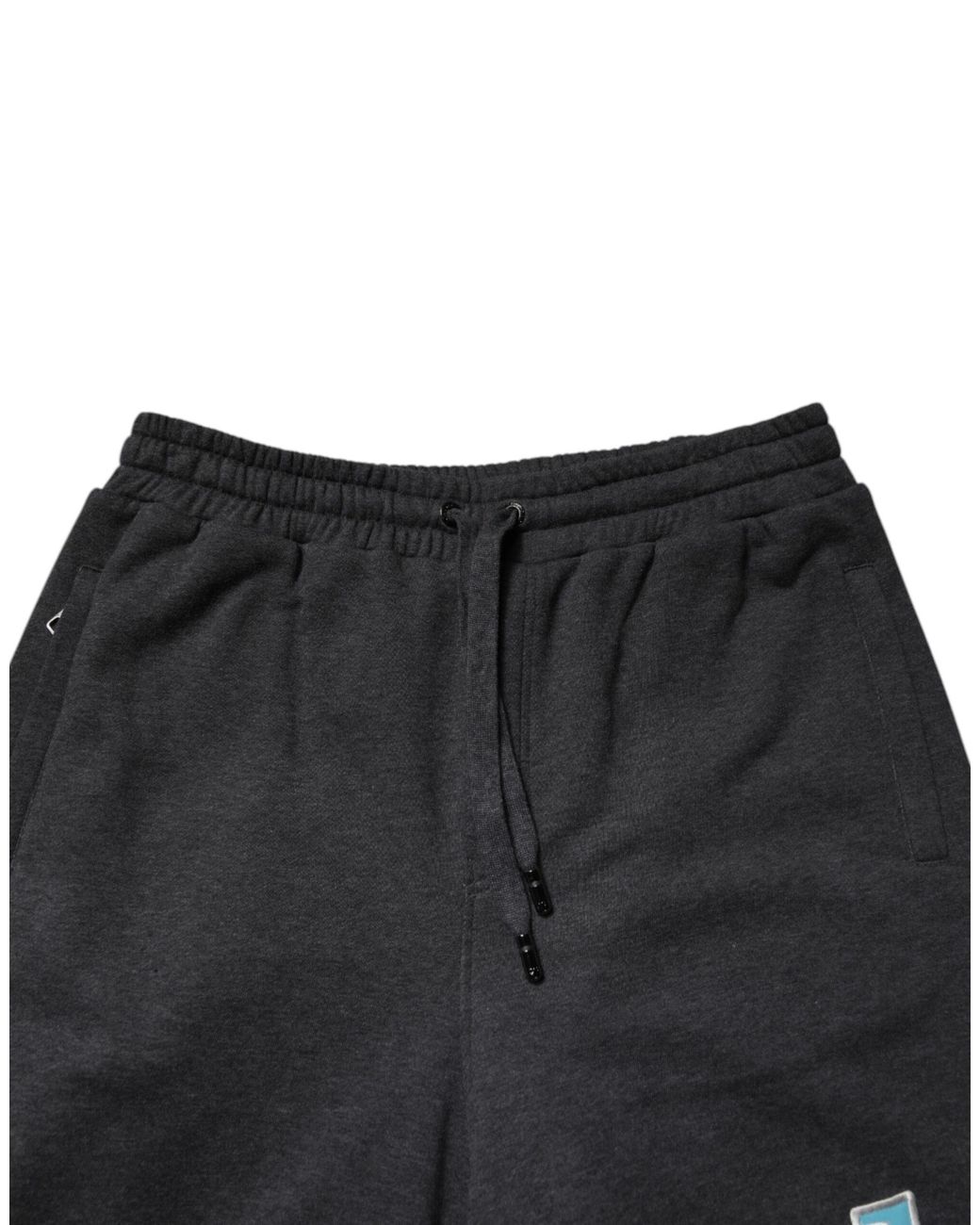 Dolce & Gabbana Black Layered Sweatpants With Embroidered Logo for men