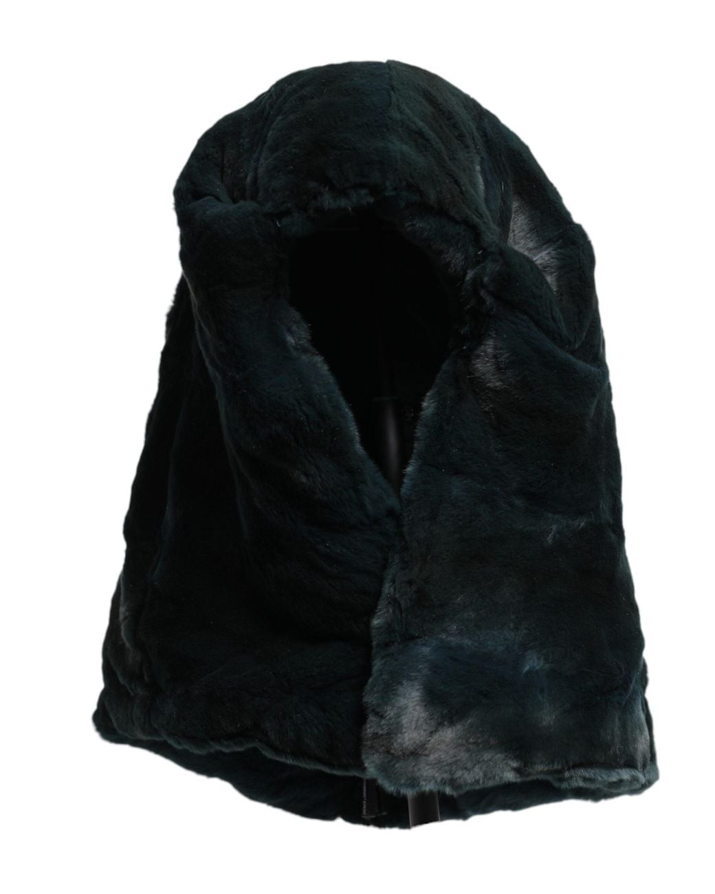 Dolce & Gabbana Black Weasel Fur Beanie Hat
