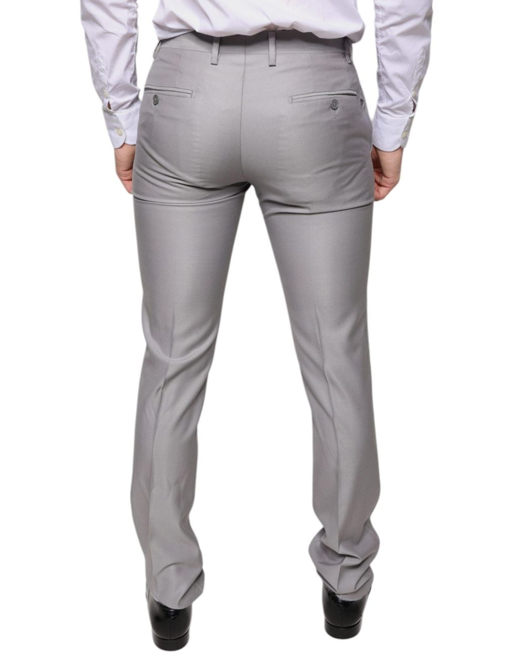 Dolce & Gabbana Gray Light Wool Dress Pants for men